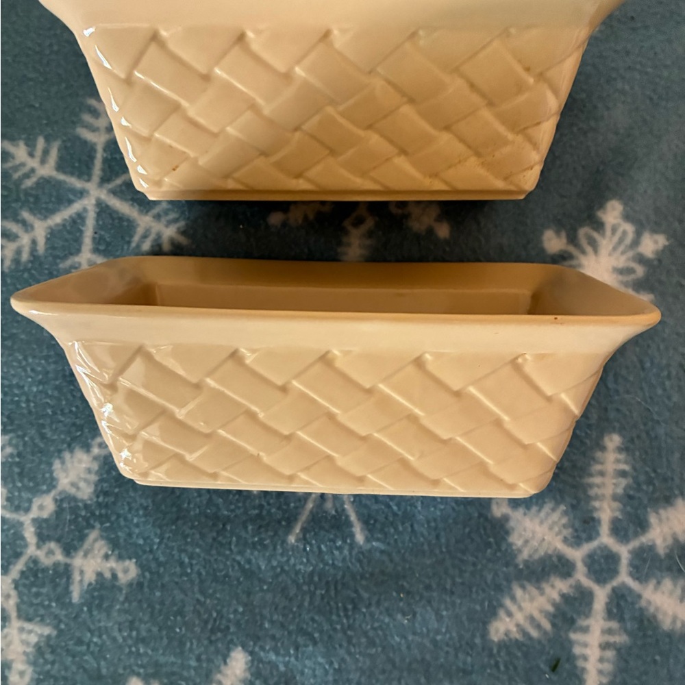 Tastefully Simple Mini Ceramic Loaf Pan